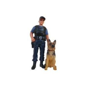  Diorama Police Officer w/ K9 1/24 Set: Toys & Games