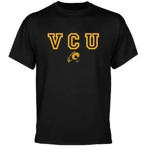 VCU Rams Wordmark Logo T Shirt   Black 