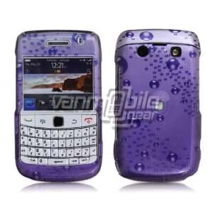  VMG Purple Rain Drops Design Hard 2 Pc Plastic Snap On 