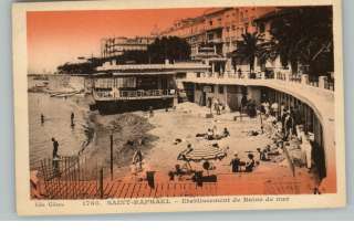 SAINT RAPHAEL FRANCE Bains de mer c1910 Postcard  