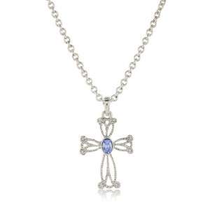 The Vatican Library Collection Silver Tone Sapphire Tone 