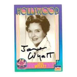 Jane Wyatt autographed Hollywood Walk of Fame trading card 