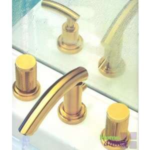   Rubinet Faucets 1ARBHOR Widespread Lavatory Set Aqua: Home Improvement