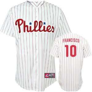  Vance Worley Jersey: Adult Majestic Home White Pinstripe 