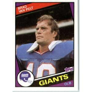  1984 Topps # 323 Brad Van Pelt New York Giants Football 