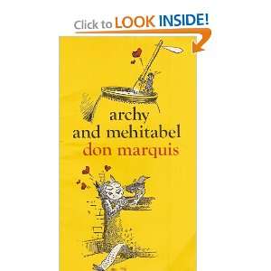  Archy and Mehitabel. Don Marquis Books