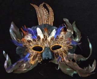 Pleasure Pheasant Mardi Gras Venetian Mask Costume  