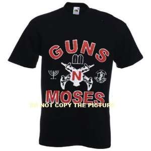  Guns N Moses T shirt Hebrew Jewish Funny Shirt XL Black 