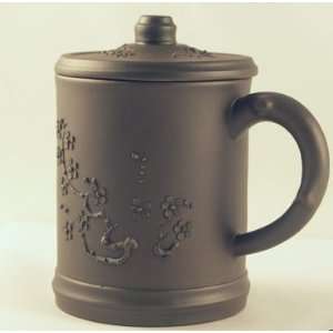  Yixing Clay Tea Mug with Lid, 14 oz. by Lanas Everything 