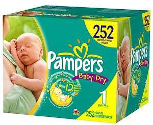 PAMPERS DIAPERS **LOWEST PRICE FREE SHIPPING**SELECT ANY STYLE, SIZE 