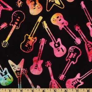  44 Wide Making Music Batik Guitars Multi Fabric By The 