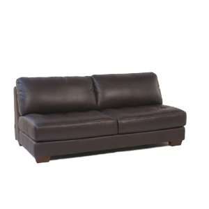  Diamond Sofa   Zen Collection Armless, All Leather Tufted Seat Sofa 