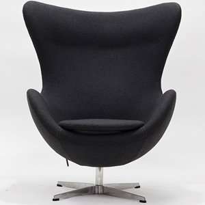  Arne Jacobsen Egg Chair in Dark Gray