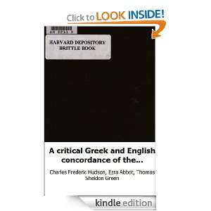 critical Greek and English concordance of the New Testament Ezra 