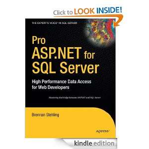 Pro ASP.NET for SQL Server High Performance Data Access for Web 