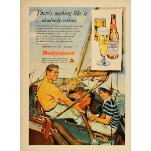   Ad Anheuser Busch Budweiser Beer Sailboat Forberg   Original Print Ad