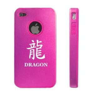  iPhone 4 4S 4G Hot Pink D902 Aluminum & Silicone Case Cover Chinese 