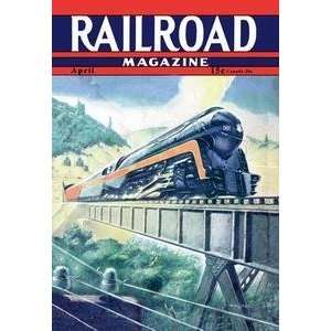  Vintage Art Railroad Magazine The Speedy Future of 
