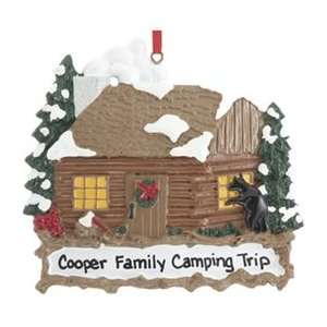  Personalized Log Cabin Christmas Ornament: Home & Kitchen