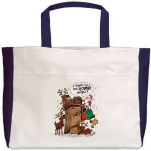   Tote Navy Santa Claus I Told You The Schmidt House 