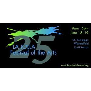  3x6 Vinyl Banner   La Jolla Festival of the Arts 