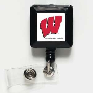  Wisconsin Badgers Retractable Ticket Badge Holder: Office 