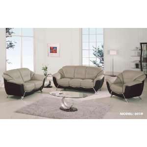 Global Furniture Gray/Black Modern Living Room Set  