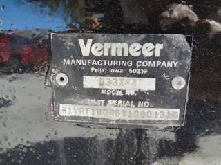 2000 Vermeer 33x44 Directional Boring Machine. Drill Stem, FMC Water 