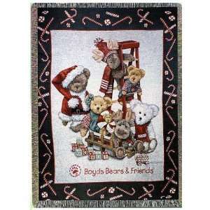  Boyds Bears Candy Christmas Throw Blanket