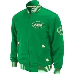   & Ness New York Jets Mens Champions Track Jacket: Sports & Outdoors