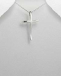 STERLING SILVER ISLAND SOUTHERN CROSS PENDANT NECKLACE  