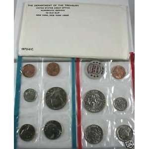  1972 United States Mint Coin Set (Uncirculated 