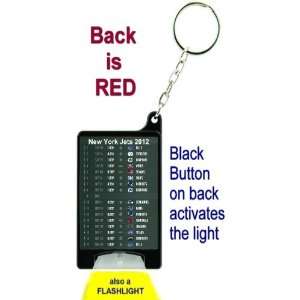  New York Jets 2012 NFL Schedule Flashlight Key Chain with 