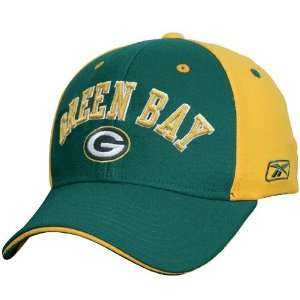  Reebok Green Bay Packers Two tone Structured Flex Hat 
