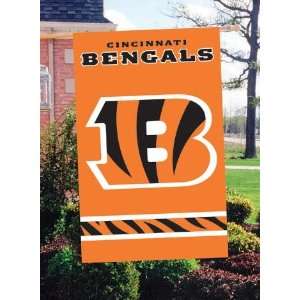  Cincinnati Bengals Orange House/Porch Embroidered Banner 