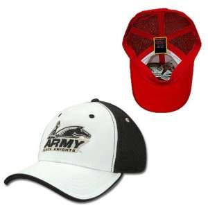 Army Black Knights NCAA Pocket Mesh Flex Baseball Cap (White) (Small 