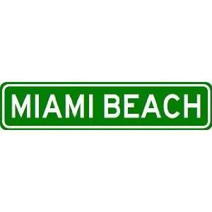  MIAMI BEACH City Limit Sign   High Quality Aluminum 