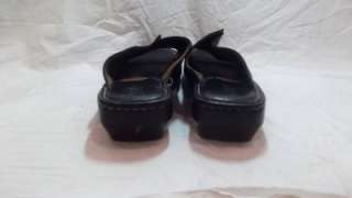 Womens Shoes Born Sandals Black Slides Leather Black 9 40.5 Heels 