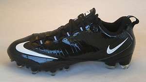 Nike Zoom Vapor Carbon Fly TD Football Cleats Black White 396256 011 
