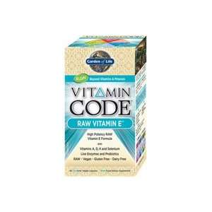  Garden of Life Vitamin Code   Raw Vitamin E 60 Capsules 