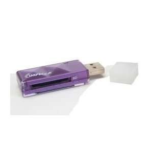  New SD™/SDHC™ USB Card Reader   Purple   IMPCRS100P 