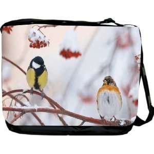  Rikki KnightTM Robin Birds in Snow Design Messenger Bag   Book 
