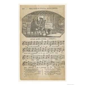  Auld Lang Syne Sheet Giclee Poster Print, 18x24