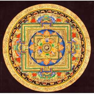  Om (AUM) Mandala   Tibetan Thangka Painting