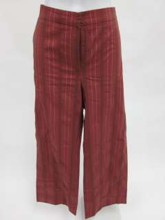 APARA Red Brown Yellow Stripes Dress Pants Slacks Sz 42  