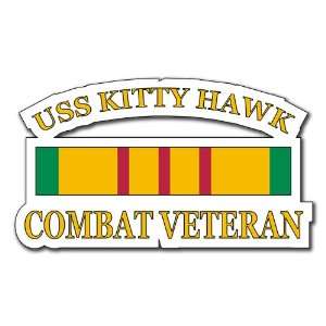  USS Kitty Hawk Vietnam Combat Veteran Decal Sticker 3.8 6 
