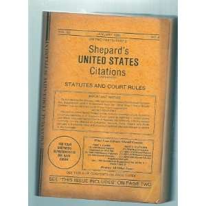 United States Citations Cases (Usps 605470) (Vol. 83. January 