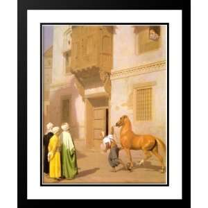 Gerome, Jean Leon 28x34 Framed and Double Matted Cairene Horse Dealer 