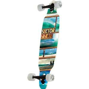 Sector 9 Portal Complete Skateboard w/ Free B&F Heart Sticker Bundle 
