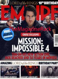 EMPIRE MAGAZINE December 2011 Tom Cruise, Terry Gillian, Lord of the 